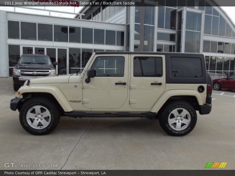 Sahara Tan / Black/Dark Saddle 2011 Jeep Wrangler Unlimited Sahara 4x4