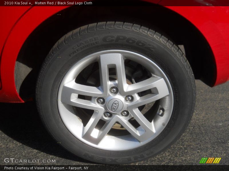 Molten Red / Black Soul Logo Cloth 2010 Kia Soul +