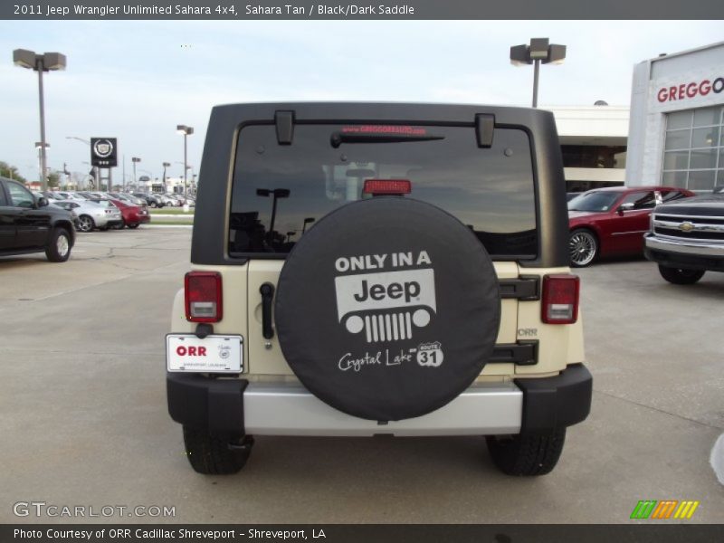 Sahara Tan / Black/Dark Saddle 2011 Jeep Wrangler Unlimited Sahara 4x4