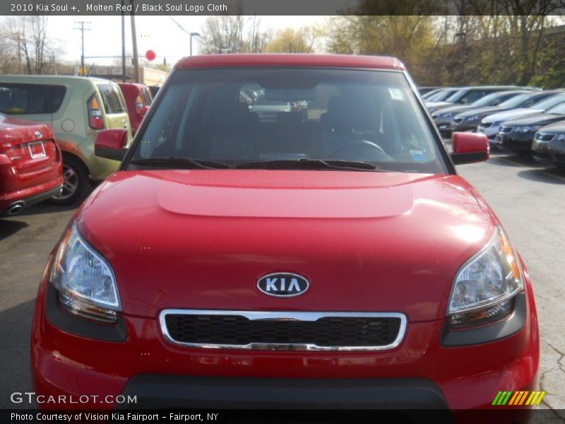 Molten Red / Black Soul Logo Cloth 2010 Kia Soul +