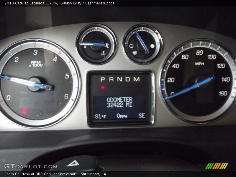 Galaxy Gray / Cashmere/Cocoa 2010 Cadillac Escalade Luxury