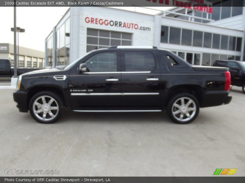 Black Raven / Cocoa/Cashmere 2009 Cadillac Escalade EXT AWD