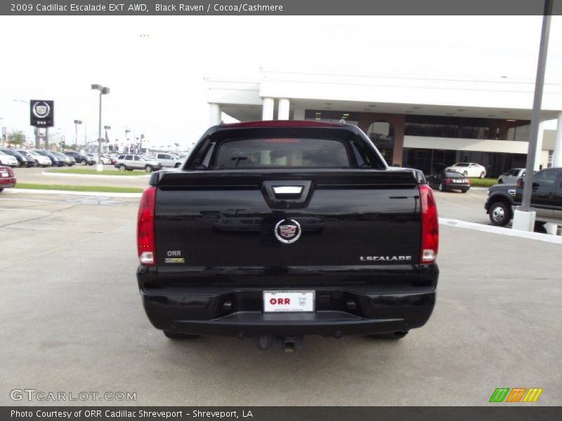 Black Raven / Cocoa/Cashmere 2009 Cadillac Escalade EXT AWD