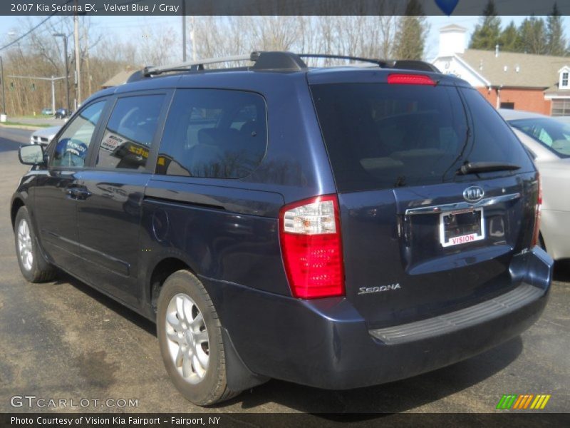 Velvet Blue / Gray 2007 Kia Sedona EX