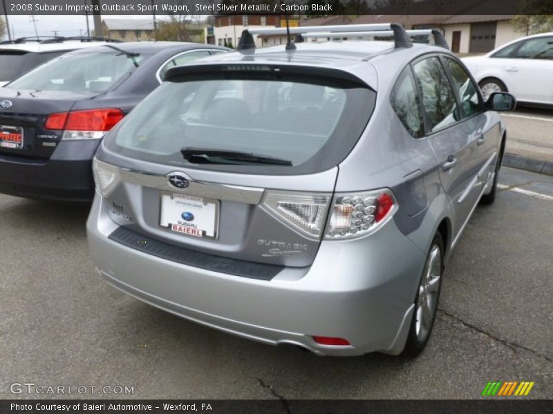 Steel Silver Metallic / Carbon Black 2008 Subaru Impreza Outback Sport Wagon