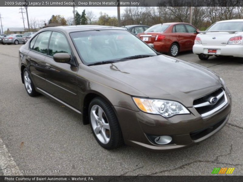 Deep Bronze Metallic / Warm Ivory 2009 Subaru Legacy 2.5i Limited Sedan