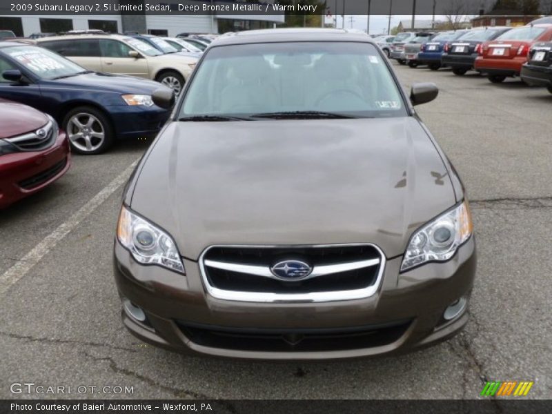 Deep Bronze Metallic / Warm Ivory 2009 Subaru Legacy 2.5i Limited Sedan