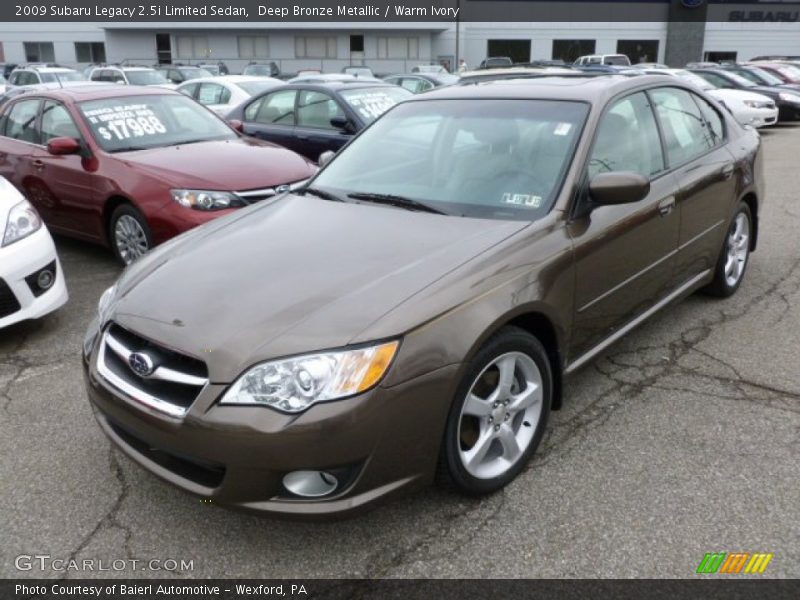 Deep Bronze Metallic / Warm Ivory 2009 Subaru Legacy 2.5i Limited Sedan