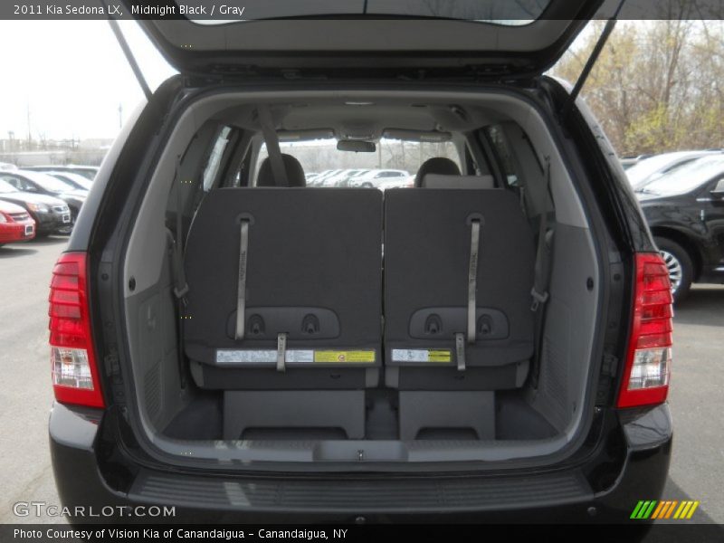 Midnight Black / Gray 2011 Kia Sedona LX