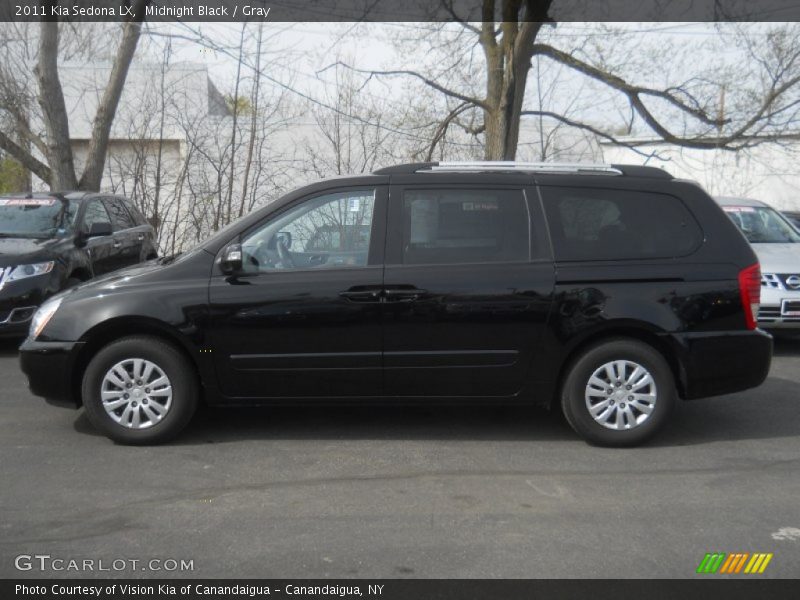 Midnight Black / Gray 2011 Kia Sedona LX