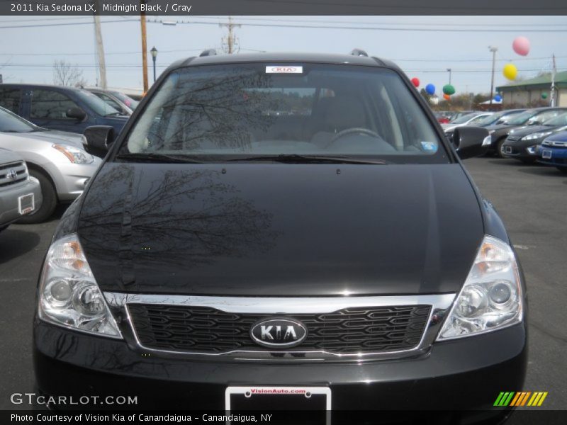 Midnight Black / Gray 2011 Kia Sedona LX