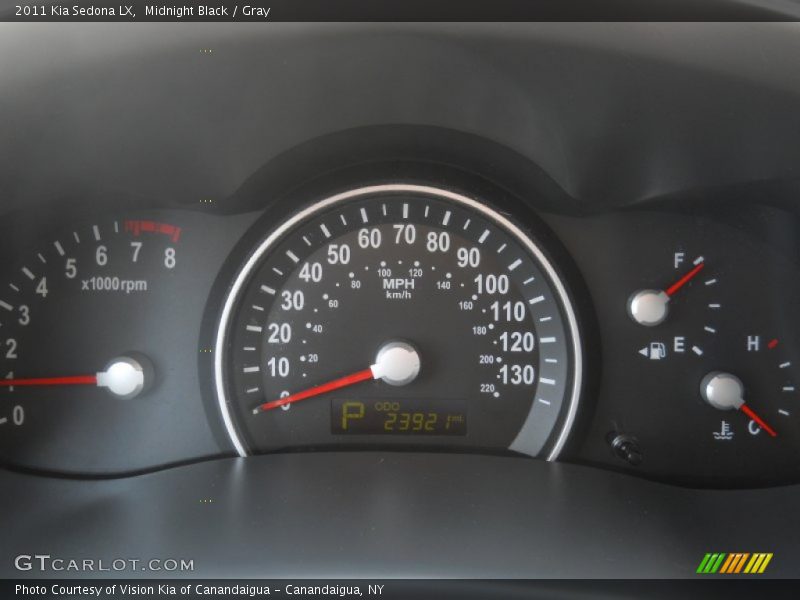 Midnight Black / Gray 2011 Kia Sedona LX