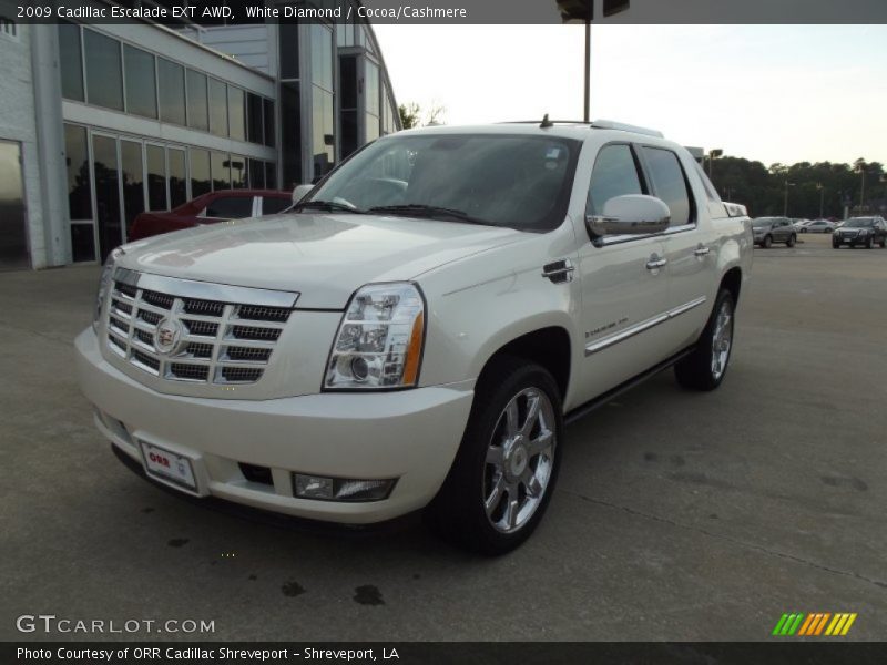 White Diamond / Cocoa/Cashmere 2009 Cadillac Escalade EXT AWD