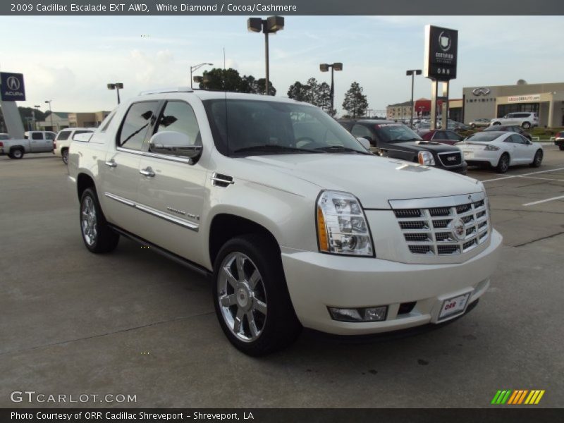 White Diamond / Cocoa/Cashmere 2009 Cadillac Escalade EXT AWD