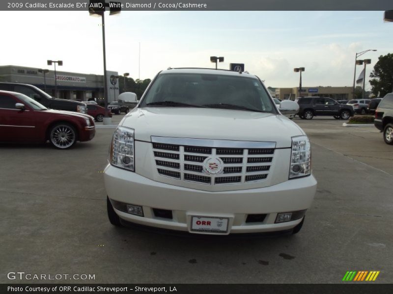 White Diamond / Cocoa/Cashmere 2009 Cadillac Escalade EXT AWD