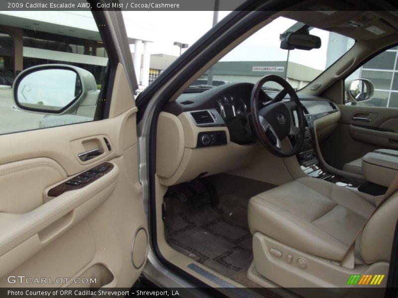 Gold Mist / Cocoa/Cashmere 2009 Cadillac Escalade AWD