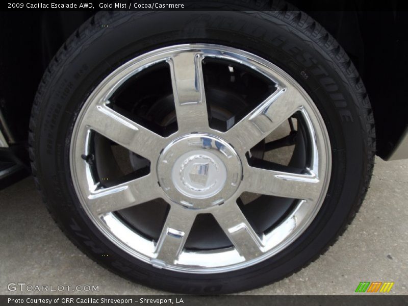 Gold Mist / Cocoa/Cashmere 2009 Cadillac Escalade AWD