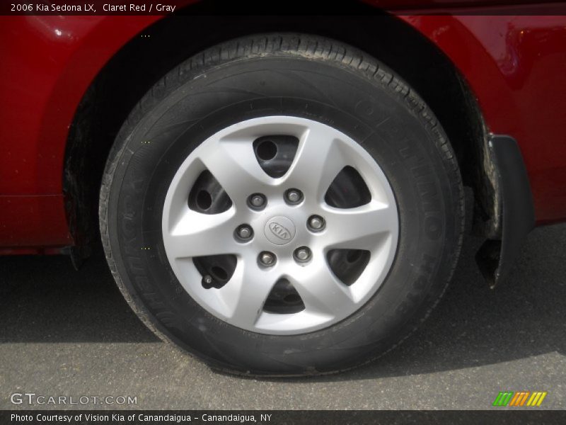 Claret Red / Gray 2006 Kia Sedona LX
