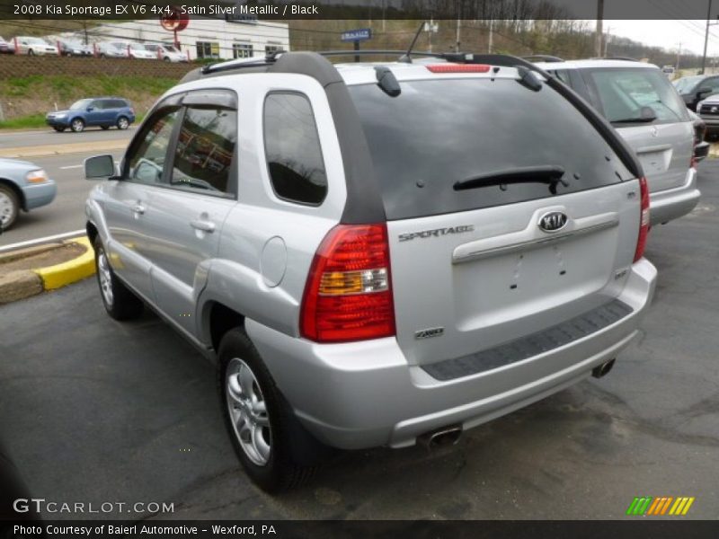 Satin Silver Metallic / Black 2008 Kia Sportage EX V6 4x4