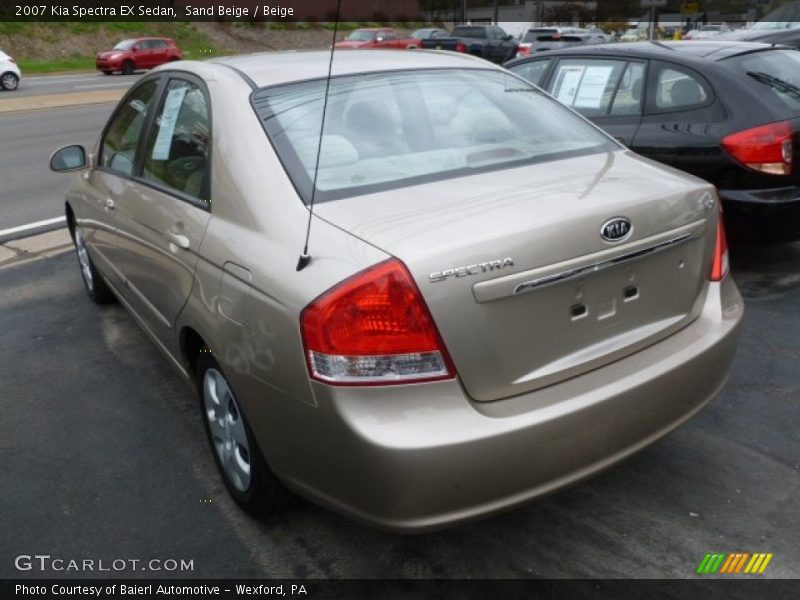 Sand Beige / Beige 2007 Kia Spectra EX Sedan