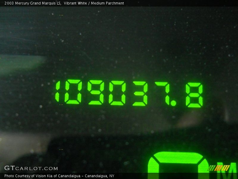 Vibrant White / Medium Parchment 2003 Mercury Grand Marquis LS