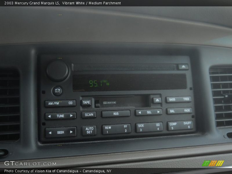 Vibrant White / Medium Parchment 2003 Mercury Grand Marquis LS