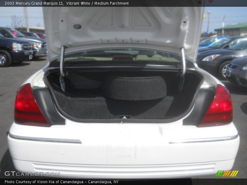 Vibrant White / Medium Parchment 2003 Mercury Grand Marquis LS