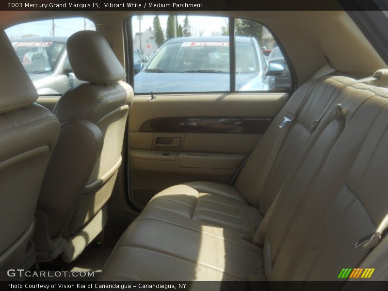 Vibrant White / Medium Parchment 2003 Mercury Grand Marquis LS