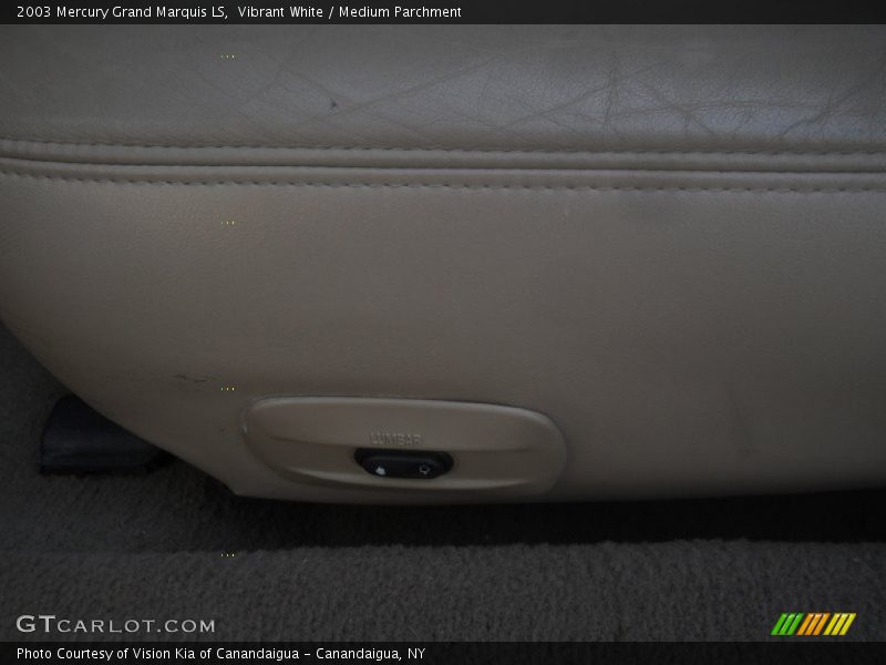 Vibrant White / Medium Parchment 2003 Mercury Grand Marquis LS