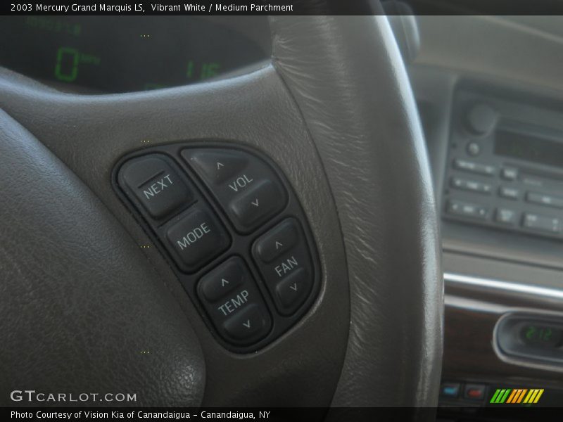 Vibrant White / Medium Parchment 2003 Mercury Grand Marquis LS