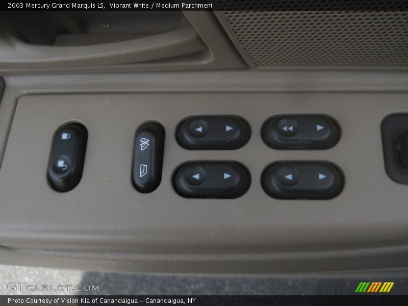 Vibrant White / Medium Parchment 2003 Mercury Grand Marquis LS