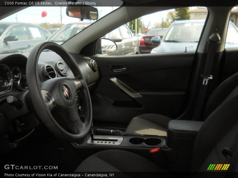 Granite Metallic / Ebony 2006 Pontiac G6 V6 Sedan