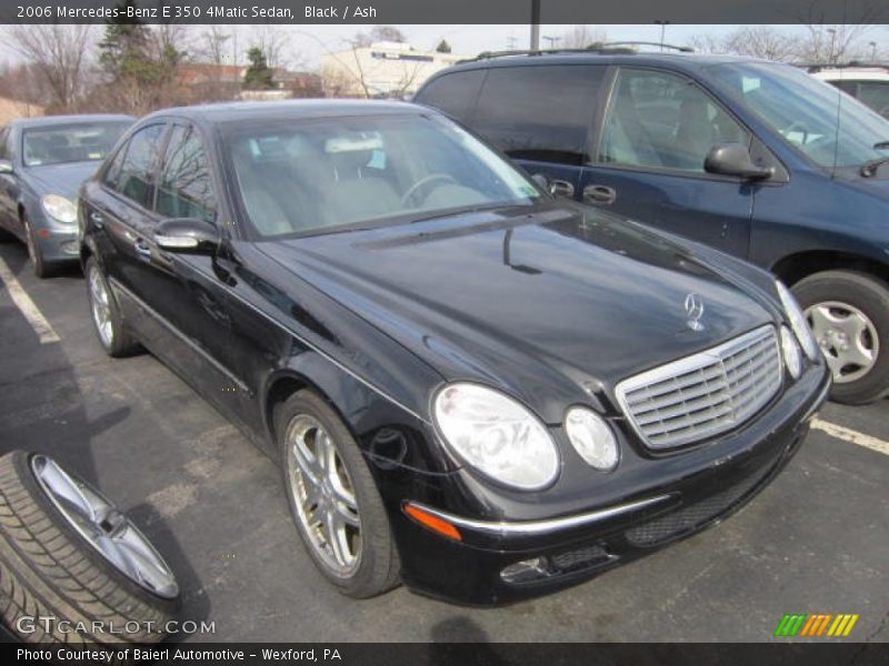 Black / Ash 2006 Mercedes-Benz E 350 4Matic Sedan