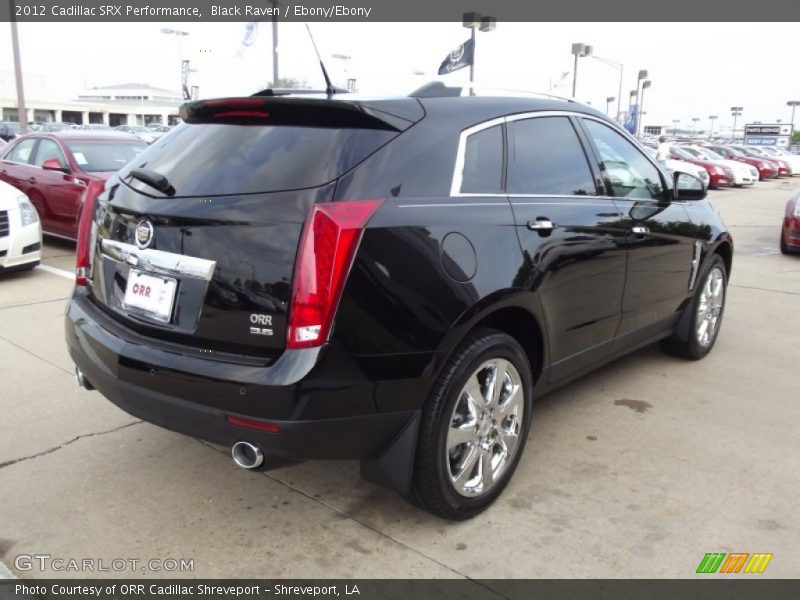 Black Raven / Ebony/Ebony 2012 Cadillac SRX Performance