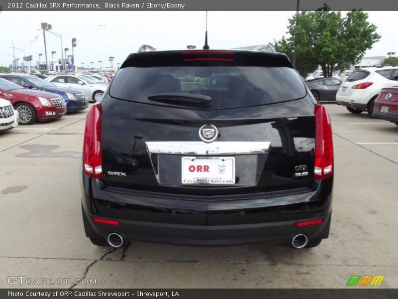 Black Raven / Ebony/Ebony 2012 Cadillac SRX Performance