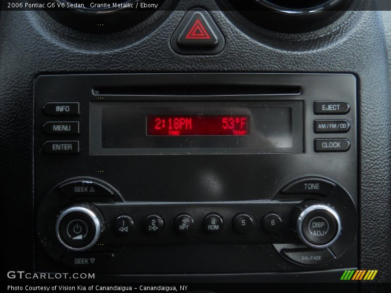 Granite Metallic / Ebony 2006 Pontiac G6 V6 Sedan