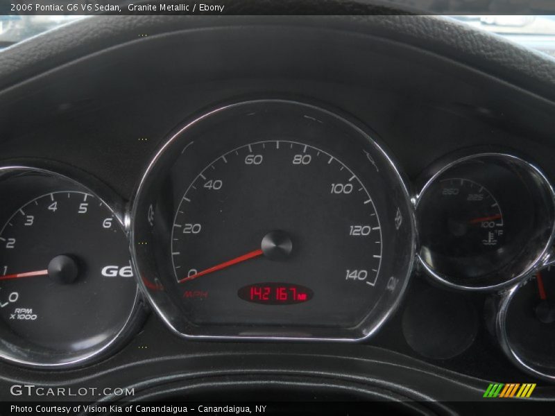 Granite Metallic / Ebony 2006 Pontiac G6 V6 Sedan