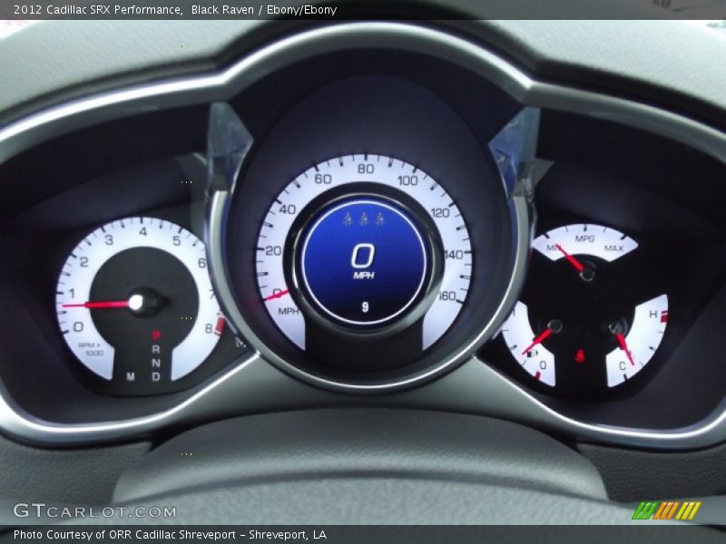 Black Raven / Ebony/Ebony 2012 Cadillac SRX Performance