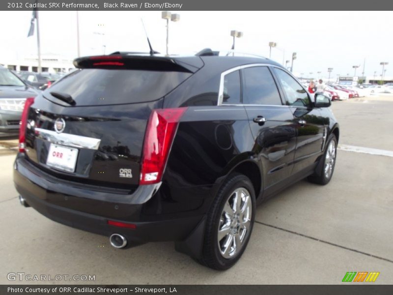 Black Raven / Ebony/Ebony 2012 Cadillac SRX Performance