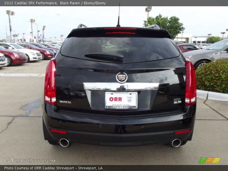 Black Raven / Ebony/Ebony 2012 Cadillac SRX Performance