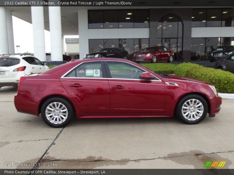 Crystal Red Tintcoat / Light Titanium/Ebony 2012 Cadillac CTS 3.0 Sedan