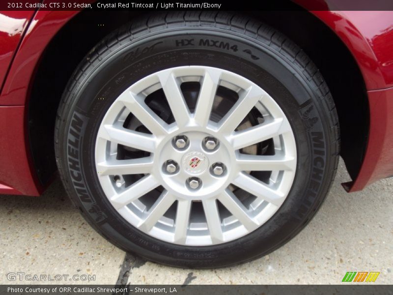 Crystal Red Tintcoat / Light Titanium/Ebony 2012 Cadillac CTS 3.0 Sedan