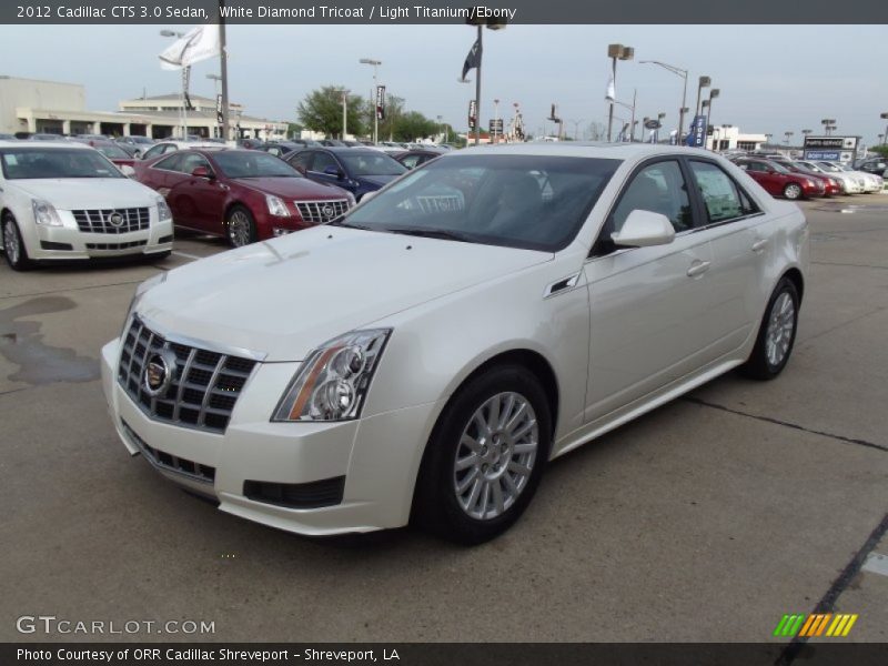 White Diamond Tricoat / Light Titanium/Ebony 2012 Cadillac CTS 3.0 Sedan