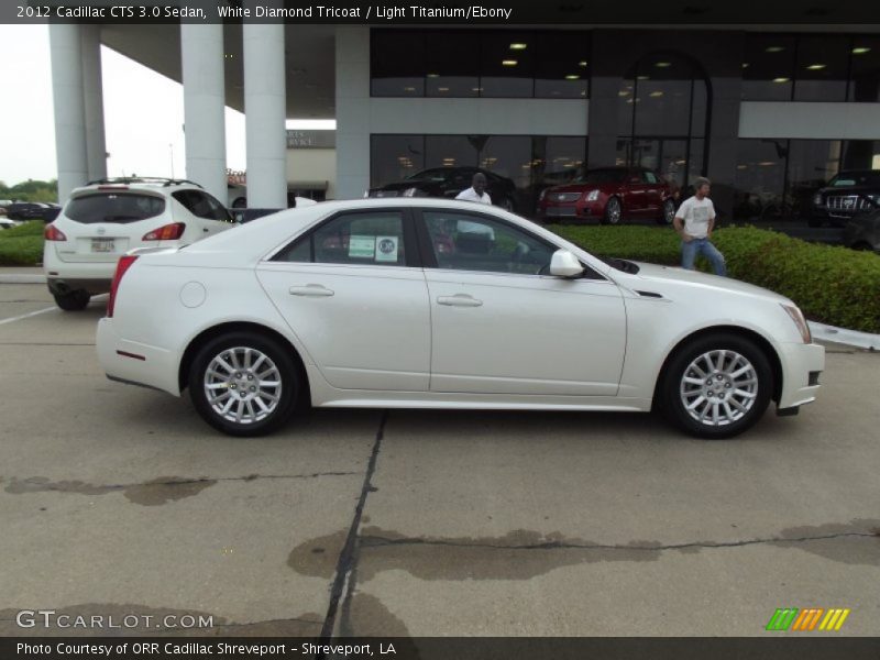 White Diamond Tricoat / Light Titanium/Ebony 2012 Cadillac CTS 3.0 Sedan