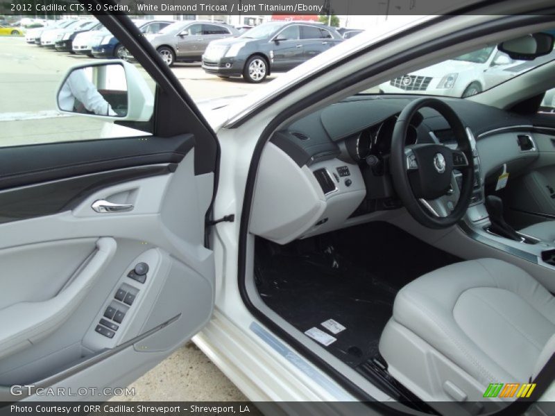 White Diamond Tricoat / Light Titanium/Ebony 2012 Cadillac CTS 3.0 Sedan