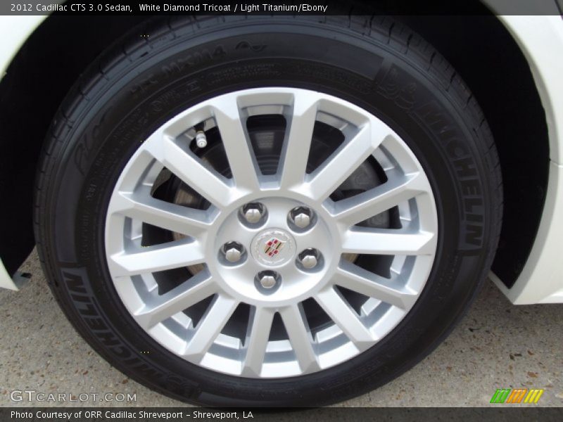 White Diamond Tricoat / Light Titanium/Ebony 2012 Cadillac CTS 3.0 Sedan