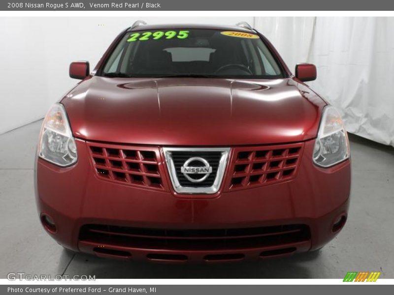 Venom Red Pearl / Black 2008 Nissan Rogue S AWD