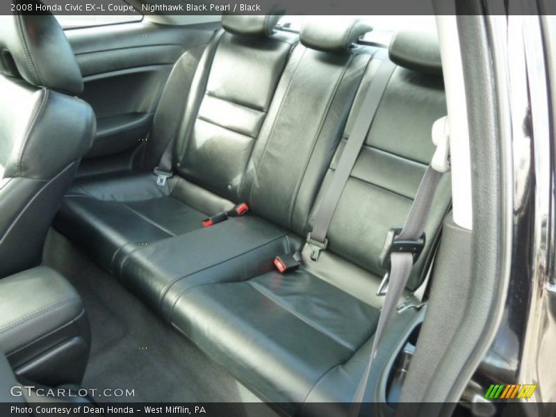 Nighthawk Black Pearl / Black 2008 Honda Civic EX-L Coupe