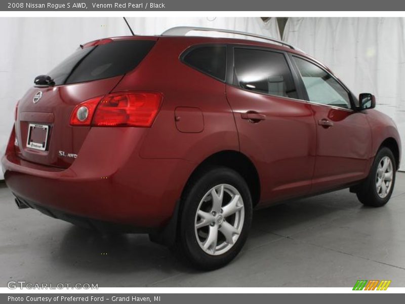 Venom Red Pearl / Black 2008 Nissan Rogue S AWD