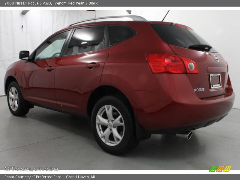 Venom Red Pearl / Black 2008 Nissan Rogue S AWD